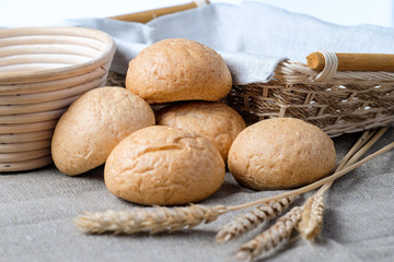 fresh bread, soft, loaf, sliced, ears