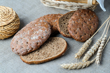 fresh bread, soft, loaf, sliced, ears