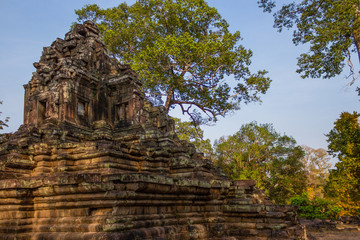 Ancient temple of Angkor Thom, Angkor Archaeological Park, Siem Reap, Cambodia.