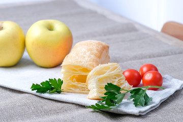 puff, tea dessert, cake, sweet