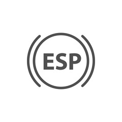 The esp icon. Vector