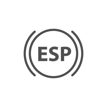 The esp icon. Vector