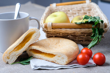 bun, tea dessert, cake, sweet, breakfast