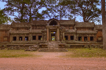 Fototapeta na wymiar Angkor Wat temple Siem Reap Cambodia in Nature