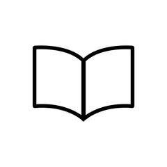 Book line icon, logo isolated on white background