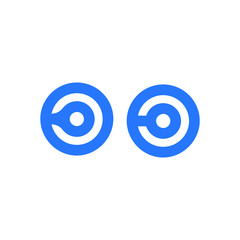 Obraz premium Technology - vector tech icon. Connect logo. Network, internet, communication symbol. Stock illustration