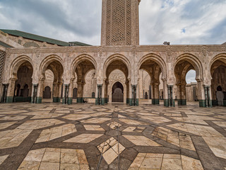Fototapeta na wymiar Hassan2 Moschee Casablanca Maroko Afrika