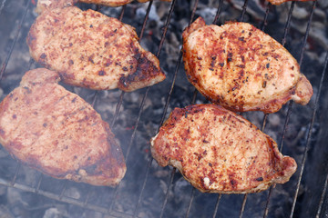 Outdoor. Delicious barbeque