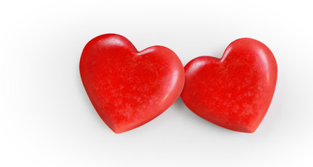 Red heart. and donation concepts