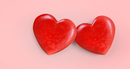 Red heart. and donation concepts