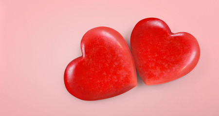 Red heart. and donation concepts