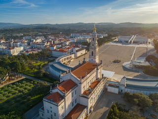 Cathedral complex and Church in Fatima - obrazy, fototapety, plakaty