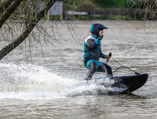 Jetsurfen auf der Weser
