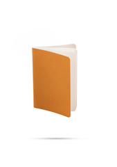 notebook on isolated white background