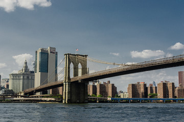 Fototapeta na wymiar Brooklyn Bridge in New York City, USA