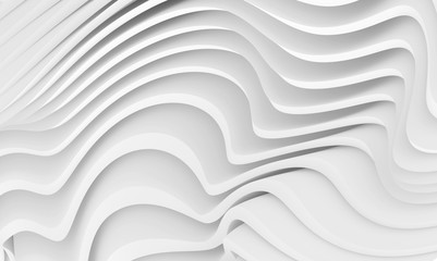 Abstract Wave Background. Minimalistic Graphic Design. White Wall Wallpaper