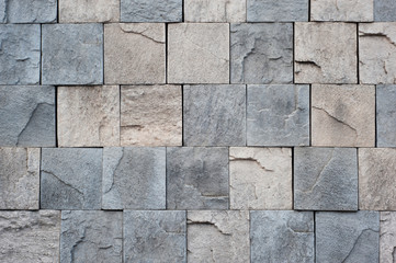 Stone blocks brick wall textured background