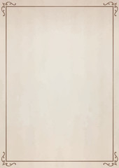 レトロなノート風フレームと古紙テクスチャ