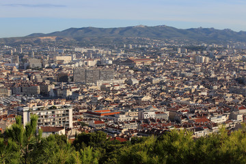 Fototapeta na wymiar Cityscape of Marseille, France