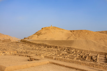 Deir el-Medina (Valley of the Workers), an ancient Egyptian village home to artisans who worked on the tombs in the Valley of the Kings