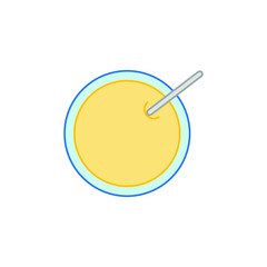 soup bowl on white background