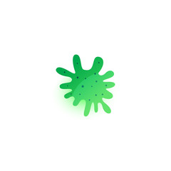 microbe, bacterium icon on white background