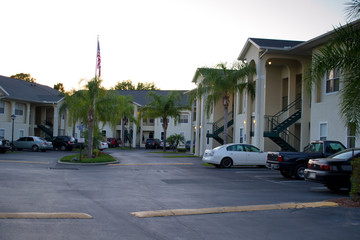 Fototapeta na wymiar Cottages in Kissimmee, Orlando, Florida, USA
