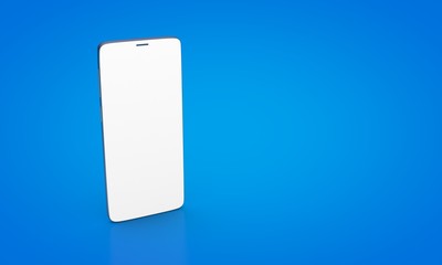 smartphone digital isolated 3d background blue