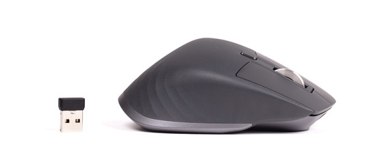Close up wireless computer mouse