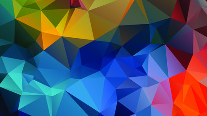 Abstract Color Polygon Background Design, Abstract Geometric Origami Style With Gradient