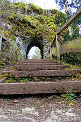 stairway to a tunnel
