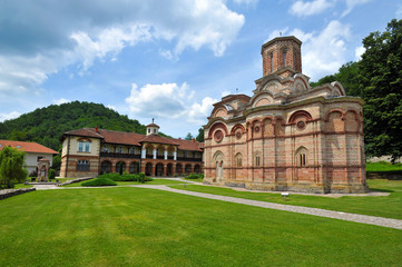 Fototapeta na wymiar Serbian medieval Orthodox monastery Kalenic