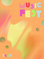 Music festival cover background.