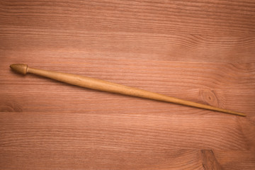 Old vintage wooden spindle