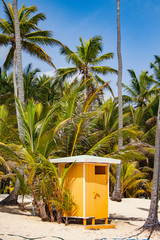 Caribbean beach cabin