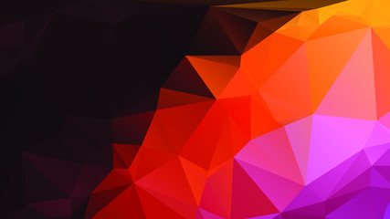 Abstract Color Polygon Background Design, Abstract Geometric Origami Style With Gradient