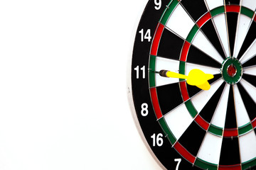 dartboard with darts missed the mark