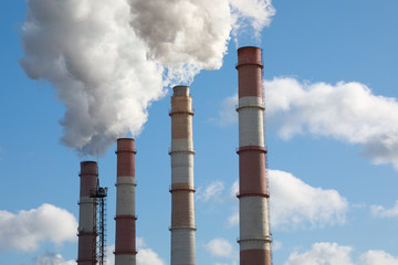 Chimney producing huge amount of gas pollution