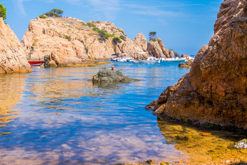 Cala Aigua Xelida in Costa Brava, Girona, Catalonia (Spain).