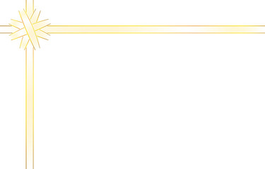 白金のリボン飾りのイラスト