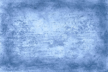 blue plaster background / abstract cold vintage background old concrete texture