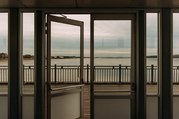 The view out of the pier