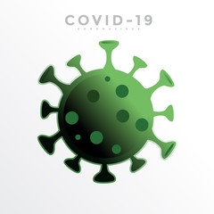 Illustrations concept coronavirus COVID-19. virus wuhan from china. Vector illustrate.