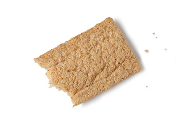 crispreads isolated on white background, top view