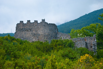 Fototapeta na wymiar The ruins of an ancient fortress, Turkey