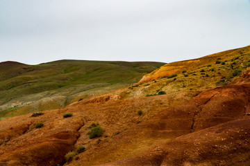 Background image of a mountain landscape. Russia, Siberia, Altai
