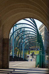 Durchgang zur Schlossbrücke in Mülheim an der Ruhr