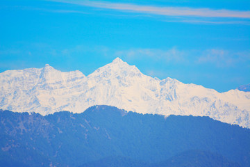 Snow peak mountain - Himalayan View - Lal Tibba - Mussoorie, Dehradun, Uttarakhand, India 