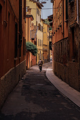 Fototapeta premium narrow street in old town