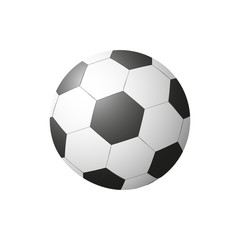 Football ball icon isolated on the  white background. Vector illustration